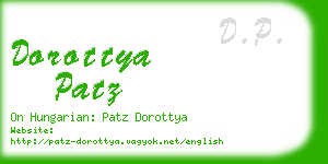 dorottya patz business card